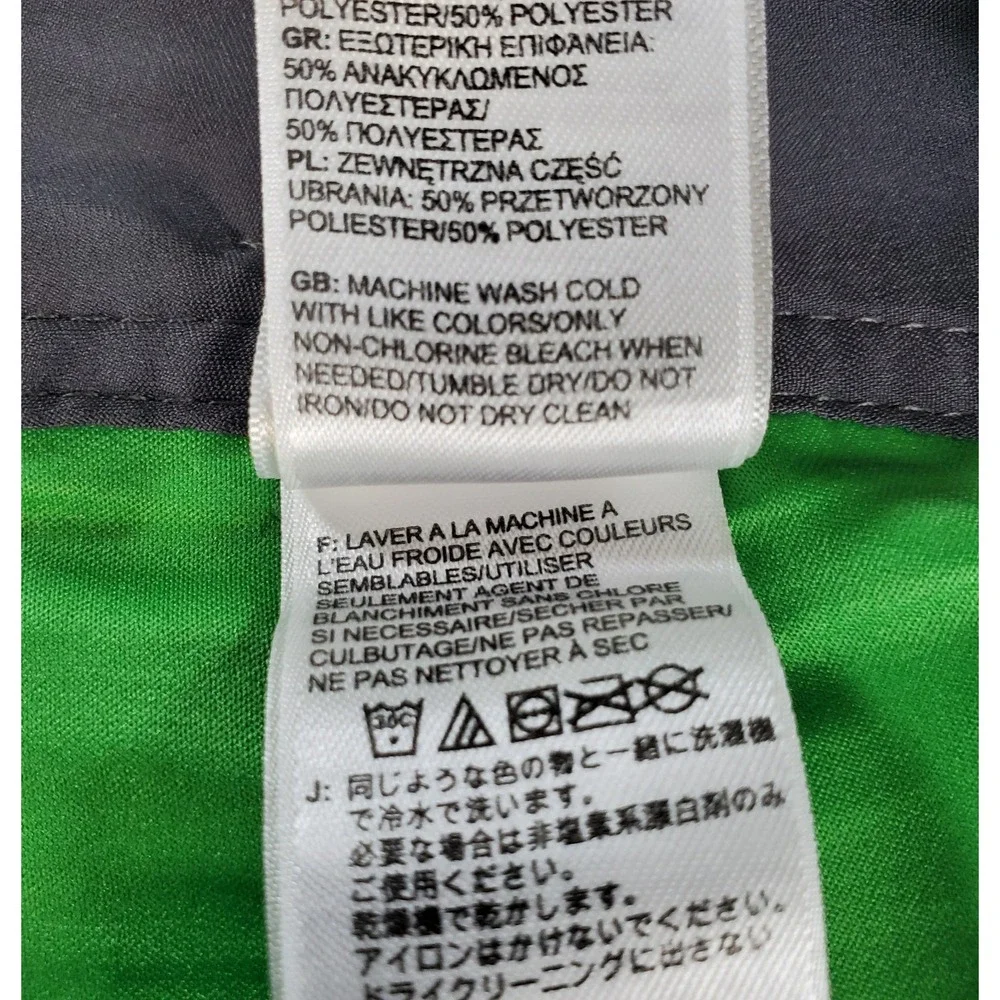 Mens North Face Green Board Shorts Size 38 Swim Trunks Surfer‎ Beach Non Lined